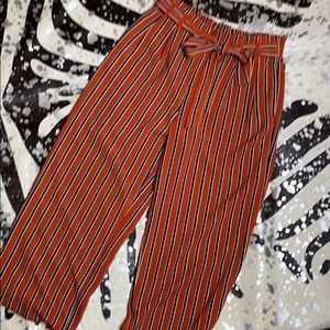 Zara cropped wide leg trousers M